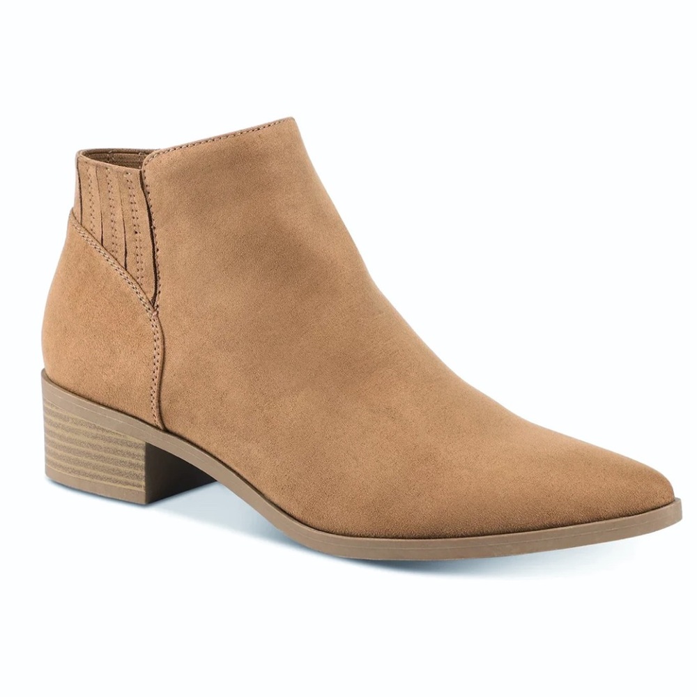 AMERICAN RAG Size 11 Tori Suede Booties Ankle Boots NWOT Tan